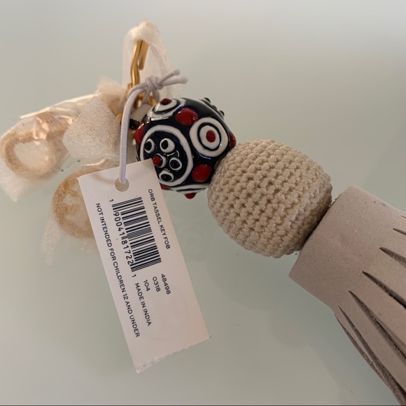 Orb Tassel Keychain | Tory Burch - Picture 2 of 2